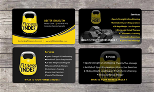 Business Card Design by Sbss for Fitness Index | Design: #1374128