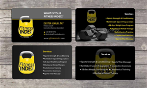 Business Card Design by Sbss for Fitness Index | Design: #1374133
