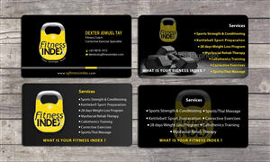 Business Card Design by Sbss for Fitness Index | Design: #1374141