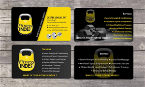 Business Card Design by Sbss for Fitness Index | Design: #1374142