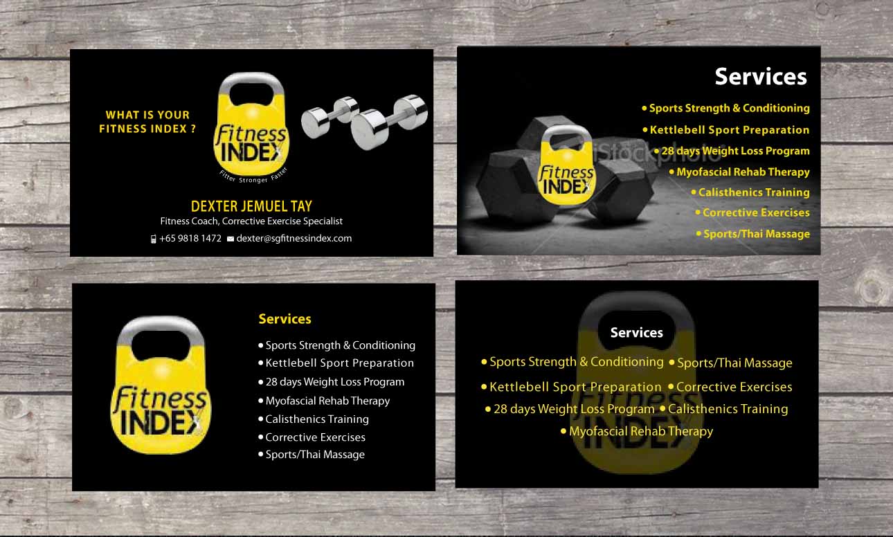 Business Card Design by Sbss for Fitness Index | Design #1374144
