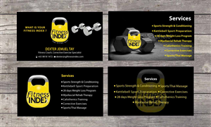 Business Card Design by Sbss for Fitness Index | Design: #1374144