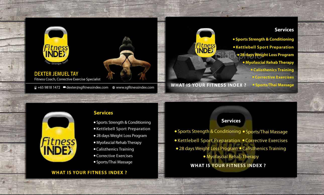 Business Card Design by Sbss for Fitness Index | Design #1374145