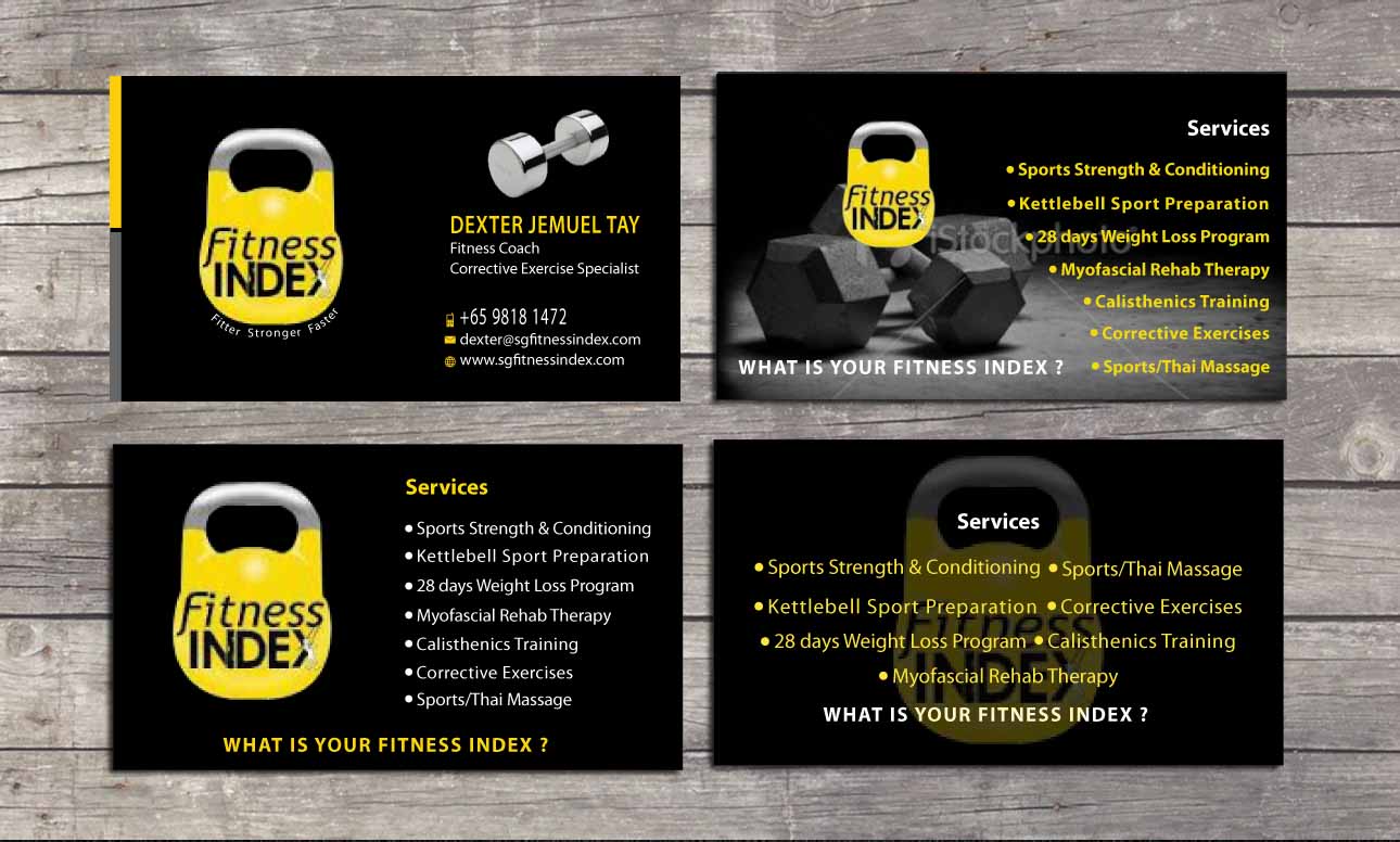 Business Card Design by Sbss for Fitness Index | Design #1374146