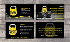 Business Card Design by Sbss for Fitness Index | Design: #1374160