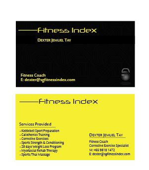 Business Card Design by Websaar Solutions for Fitness Index | Design #1366836