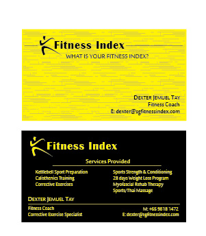Business Card Design by Websaar Solutions for Fitness Index | Design #1369428