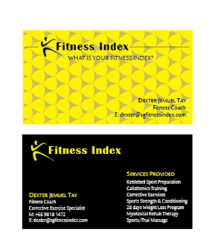 Business Card Design by Websaar Solutions for Fitness Index | Design: #1373377