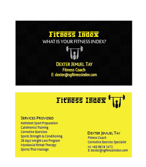 Business Card Design by Websaar Solutions for Fitness Index | Design #1373541