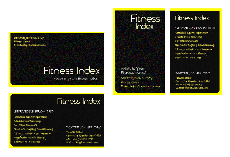 Visitenkarten-Design von Websaar Solutions für Fitness Index | Design #1386548