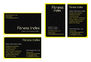 Business Card Design by Websaar Solutions for Fitness Index | Design #1386548