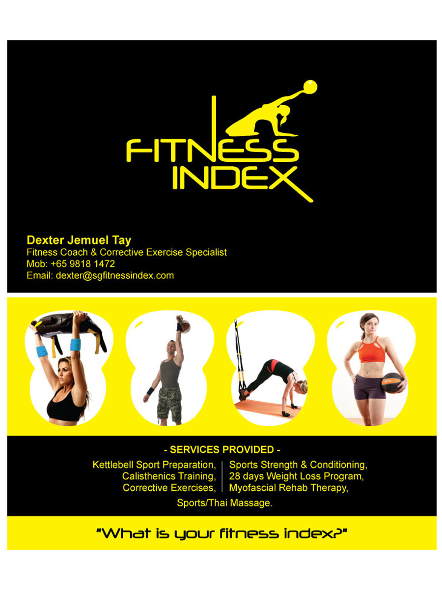 Visitenkarten-Design von Creativecognate für Fitness Index | Design #1397009