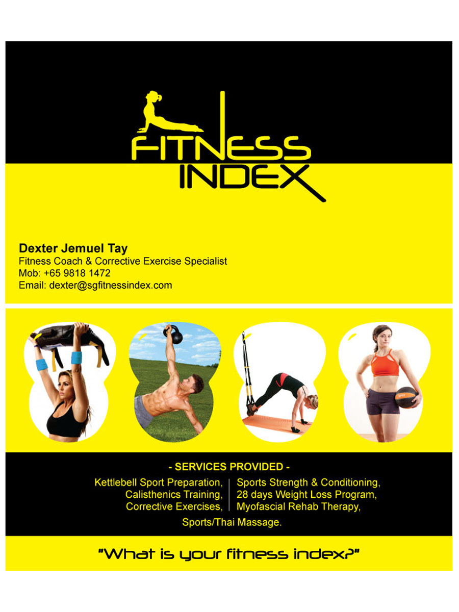 Business Card Design by Creativecognate for Fitness Index | Design #1397019