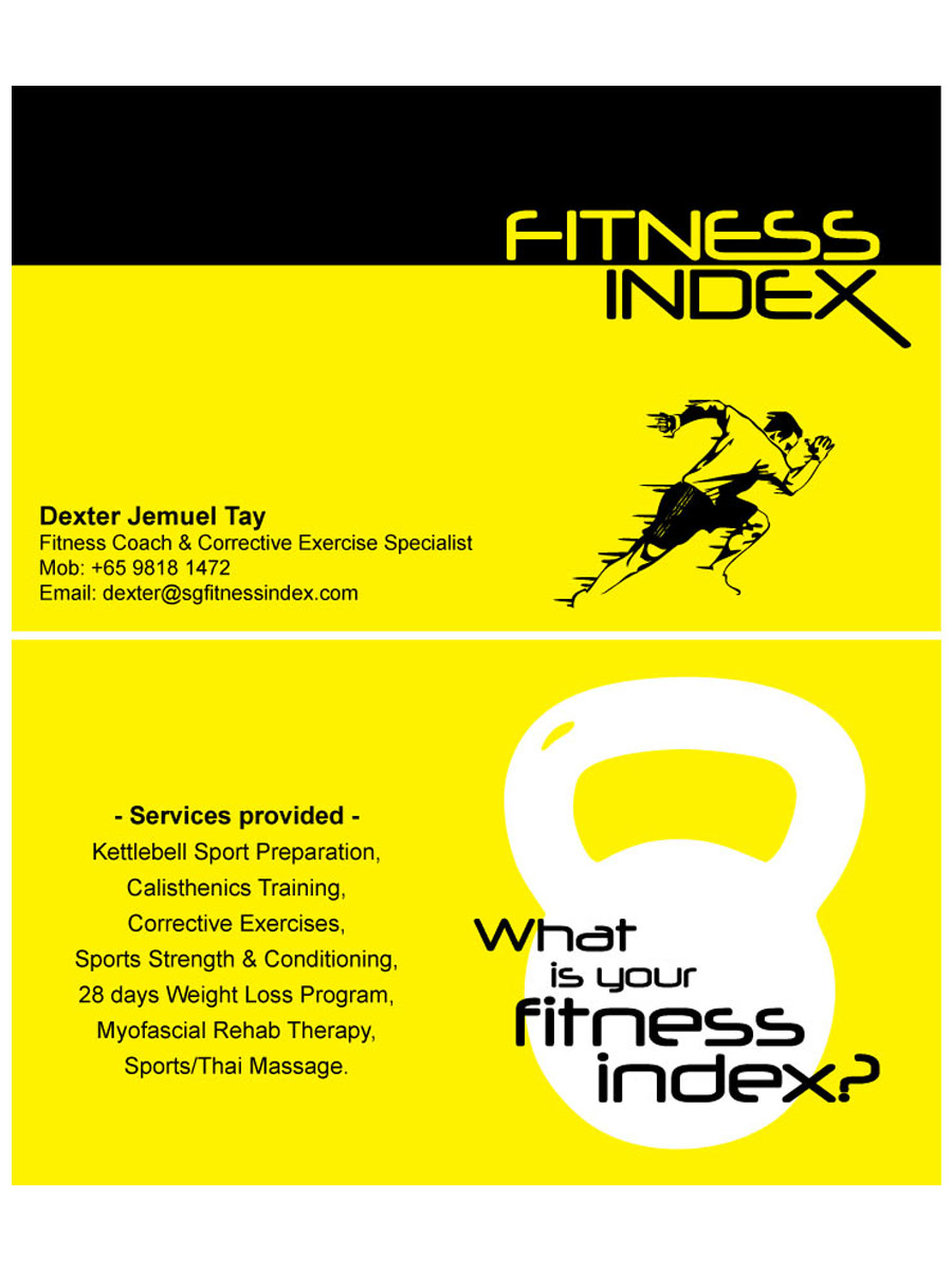 Business Card Design by Creativecognate for Fitness Index | Design #1397022