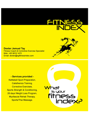 Business Card Design by Creativecognate for Fitness Index | Design: #1397022