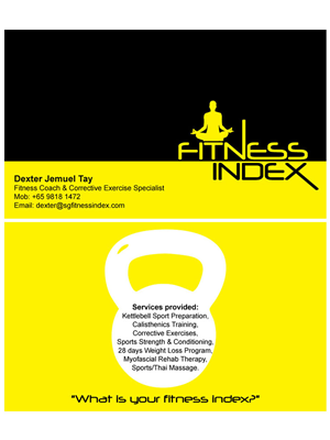 Business Card Design by Creativecognate for Fitness Index | Design: #1397024