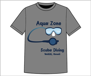 Aqua Zone Scuba Diving T-Shirt | Design de T-shirt par S.S. Mulla