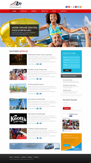 Design Wordpress par pb pour ThrillNetwork.com | Design #4858069