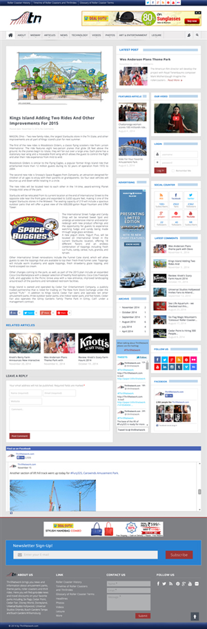ThrillNetwork.com - migration and redesign | WordPress-Design von Da Miracle