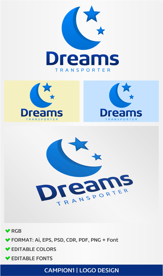 Logo Design by artsterdam for Dreams Transporter Inc. | Design #4886815