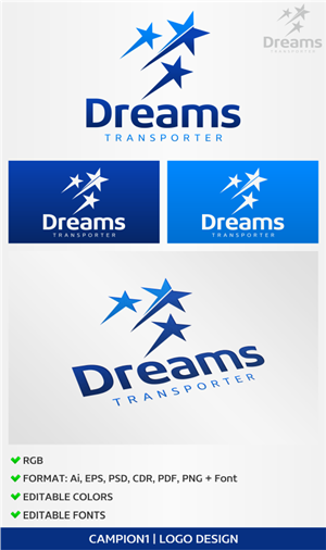 Logo Design by artsterdam for Dreams Transporter Inc. | Design: #4886816