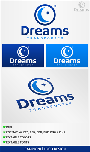 Logo Design by artsterdam for Dreams Transporter Inc. | Design: #4886818