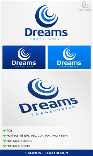 Logo Design by artsterdam for Dreams Transporter Inc. | Design: #4886830