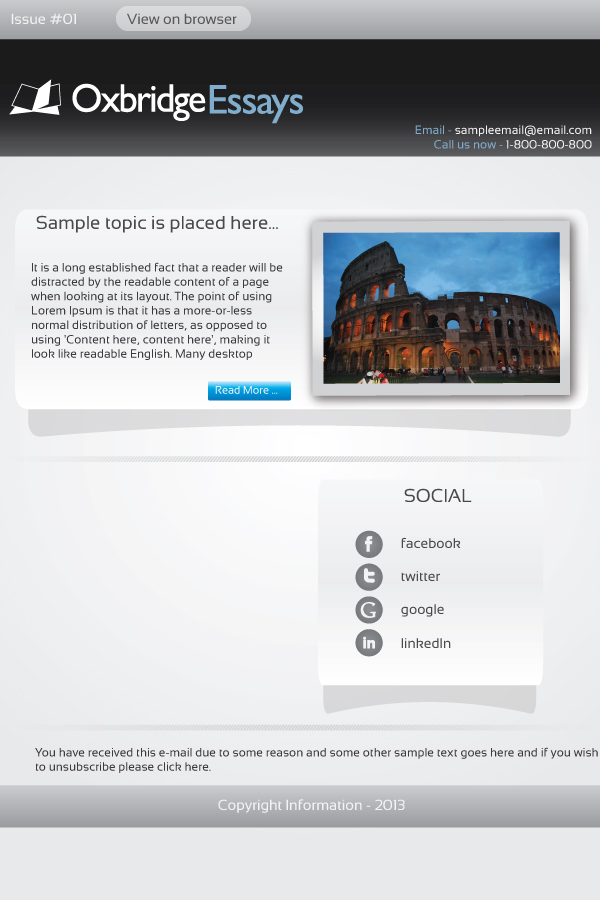 Newsletter Design by betablocker for this project | Design #1368189