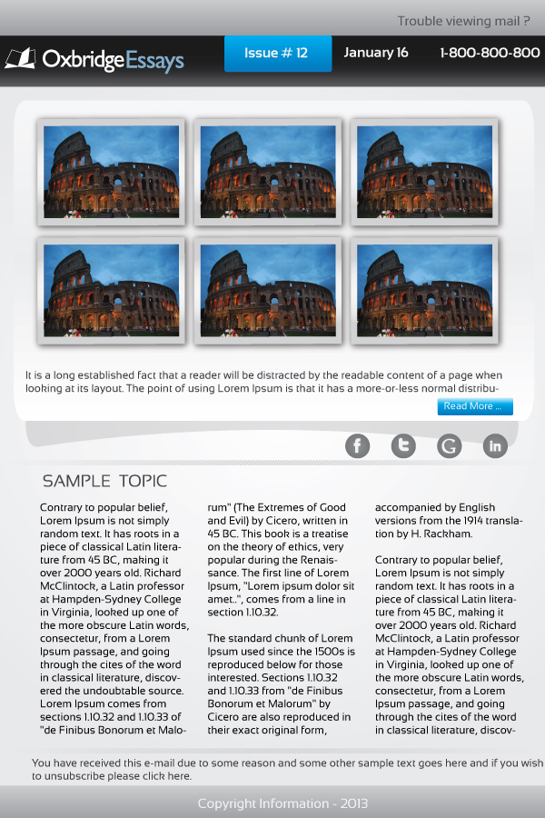 Newsletter Design by betablocker for this project | Design #1370637