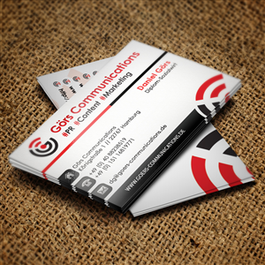 Business Card Design by Sandaruwan for Görs Communications | Design #4845348