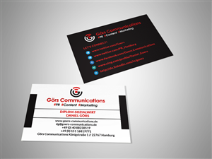 Business Card Design by Sajin for Görs Communications | Design: #4916709