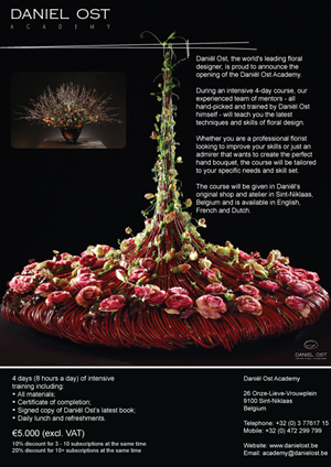 One-Page Advertisement/Brochure for World's Premier Flower Academy | Diseño Publicitario por TedAtkinson