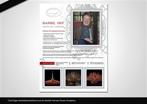 One-Page Advertisement/Brochure for World's Premier Flower Academy | Diseño Publicitario por disign