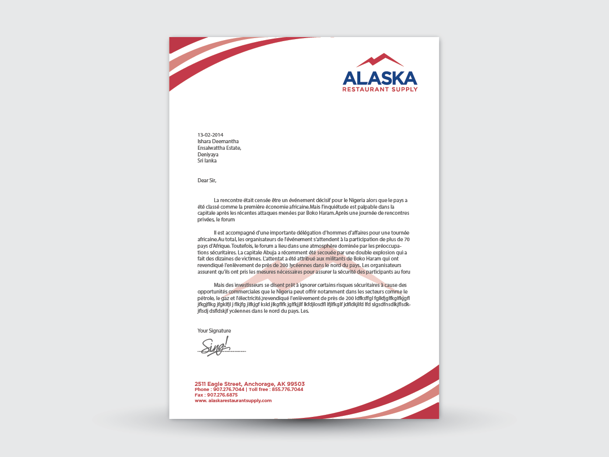 Letterhead Design by Ishaa for this project | Design #4869036