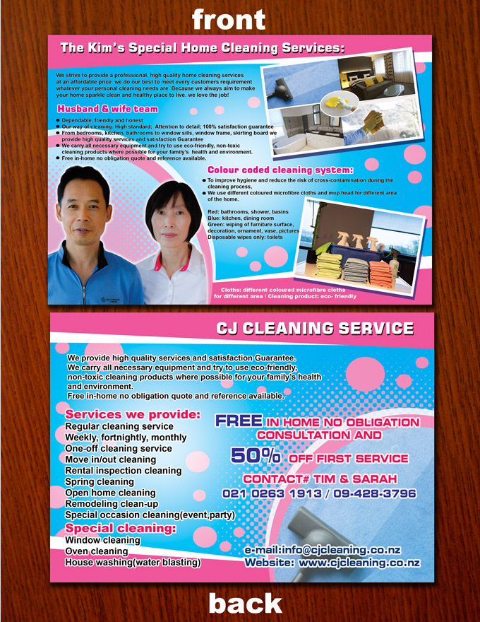 Flyer Design by NILDesigns for CJ cleaning services | Design #4845289