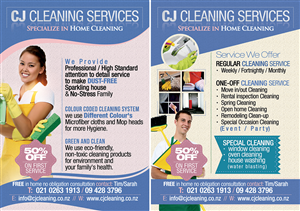 Flyer-Design von nextconcept für CJ cleaning services | Design: #4876964