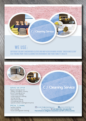Flyer-Design von aricsandra für CJ cleaning services | Design #4847490