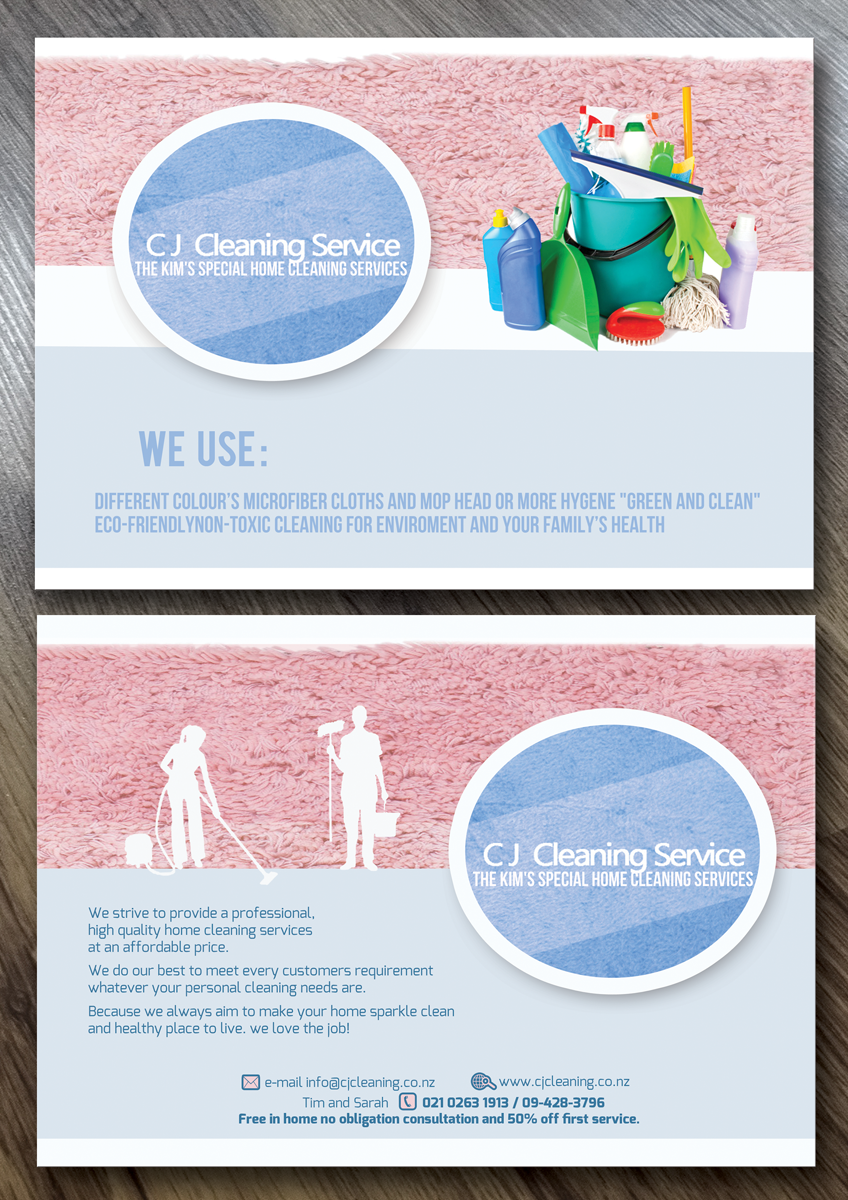 Flyer Design by aricsandra for CJ cleaning services | Design #4859230