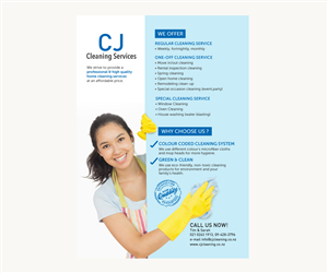 Flyer-Design von NoirBlanc für CJ cleaning services | Design: #4879680