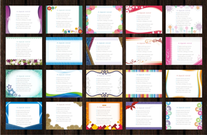 Acrostics Needs Several Greeting Card Shell Designs and Designs for 8.5