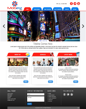 Web Design by pb for this project | Design: #1375860