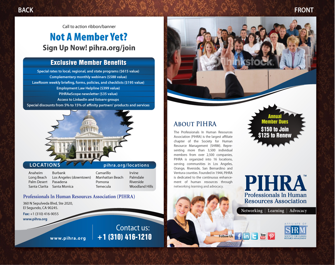 Flyer Design by Sbss for Professionals In Human Resources Association (PIHRA) | Design #1376364