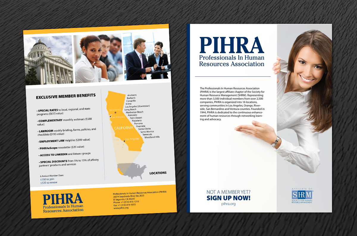 Flyer Design by Svetlin Angelov for Professionals In Human Resources Association (PIHRA) | Design #1369535