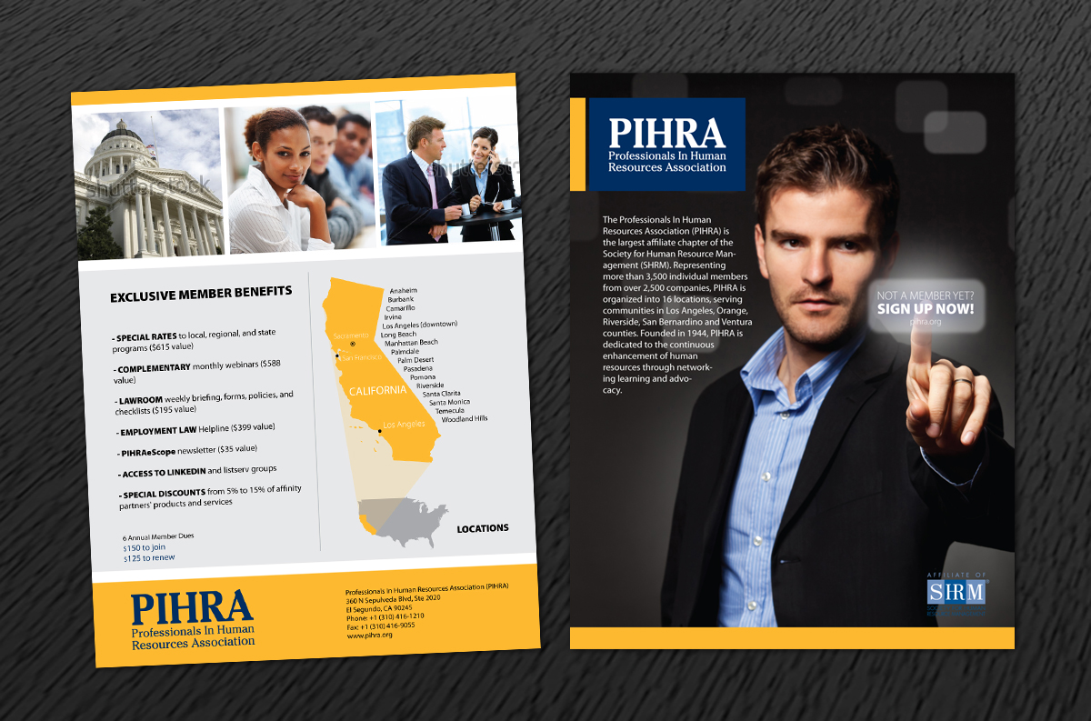 Flyer Design by Svetlin Angelov for Professionals In Human Resources Association (PIHRA) | Design #1374594