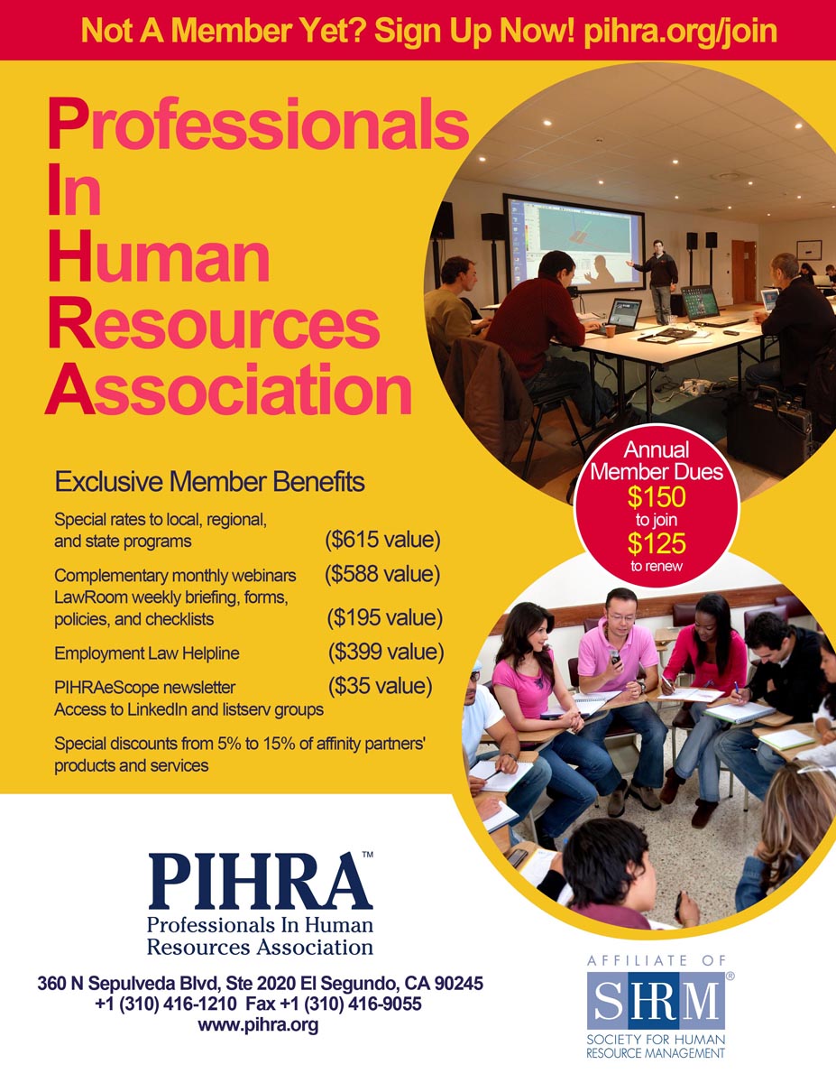 Design de Flyer par noelopan1955 pour Professionals In Human Resources Association (PIHRA) | Design #1372390