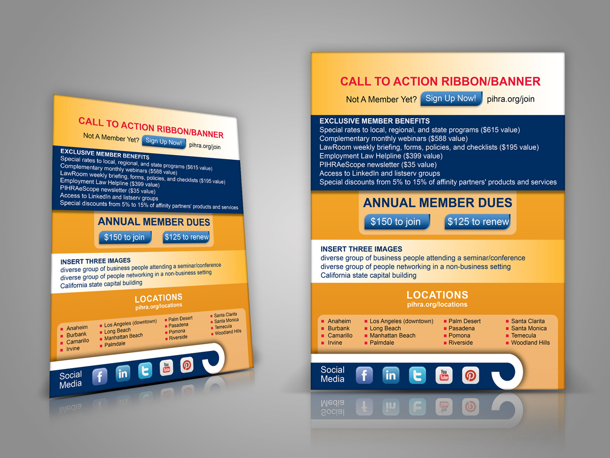 Flyer Design by design99 for Professionals In Human Resources Association (PIHRA) | Design #1371083