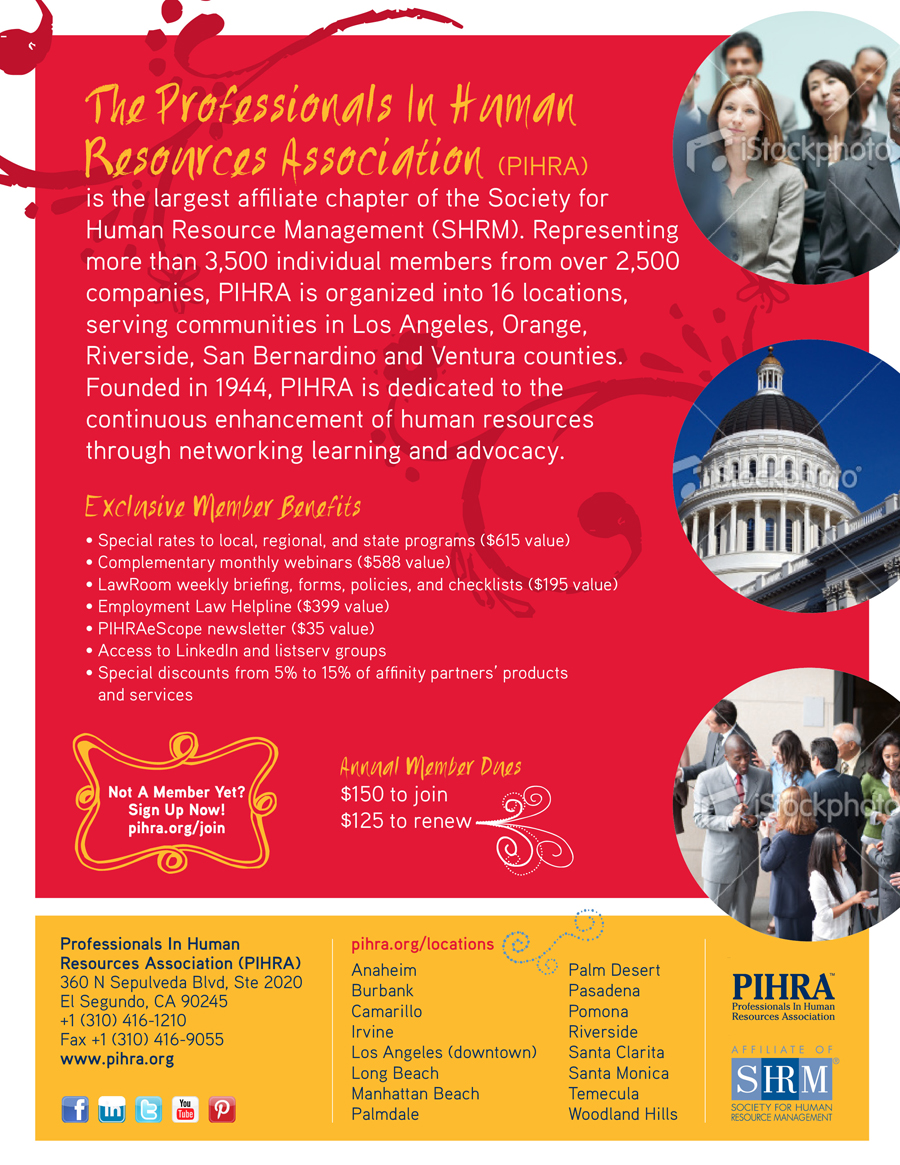 Flyer Design by gakdesign for Professionals In Human Resources Association (PIHRA) | Design #1388737