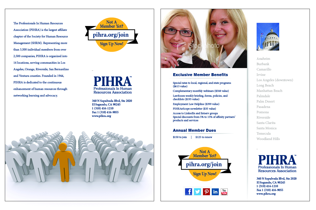 Flyer Design by Laser Creations for Professionals In Human Resources Association (PIHRA) | Design #1370560