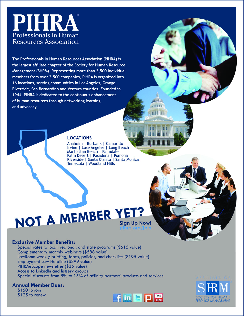 Design de Flyer par JYK37 pour Professionals In Human Resources Association (PIHRA) | Design #1368722