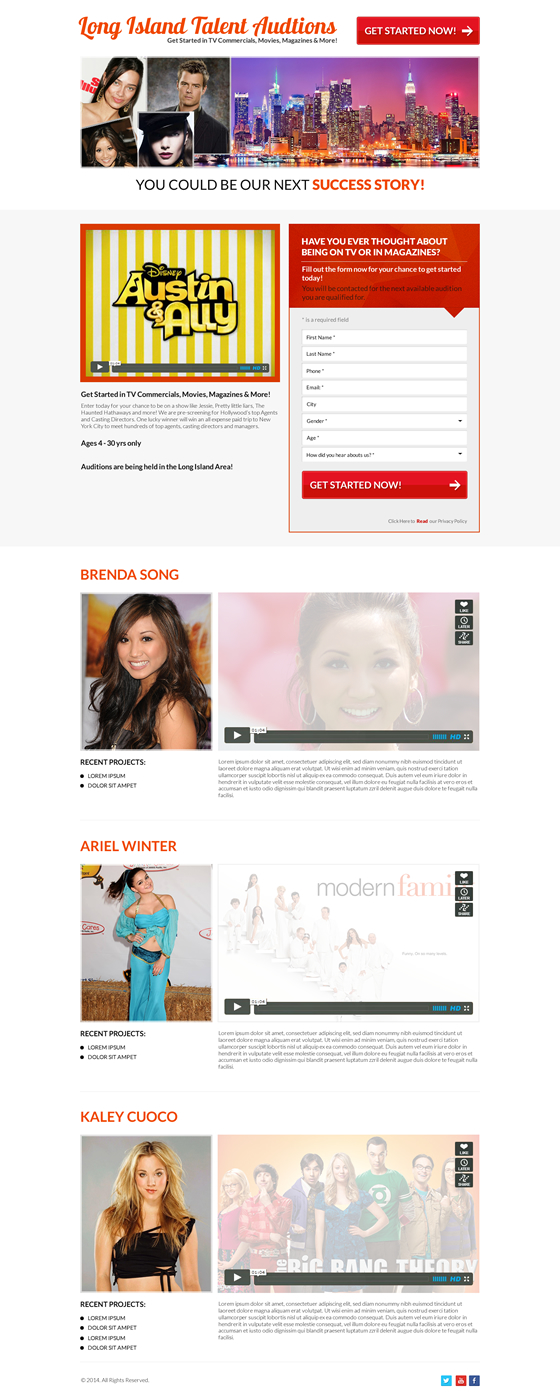 Landing Page Design by A.D.S for The Singular Focus Inc. | Design #4981456